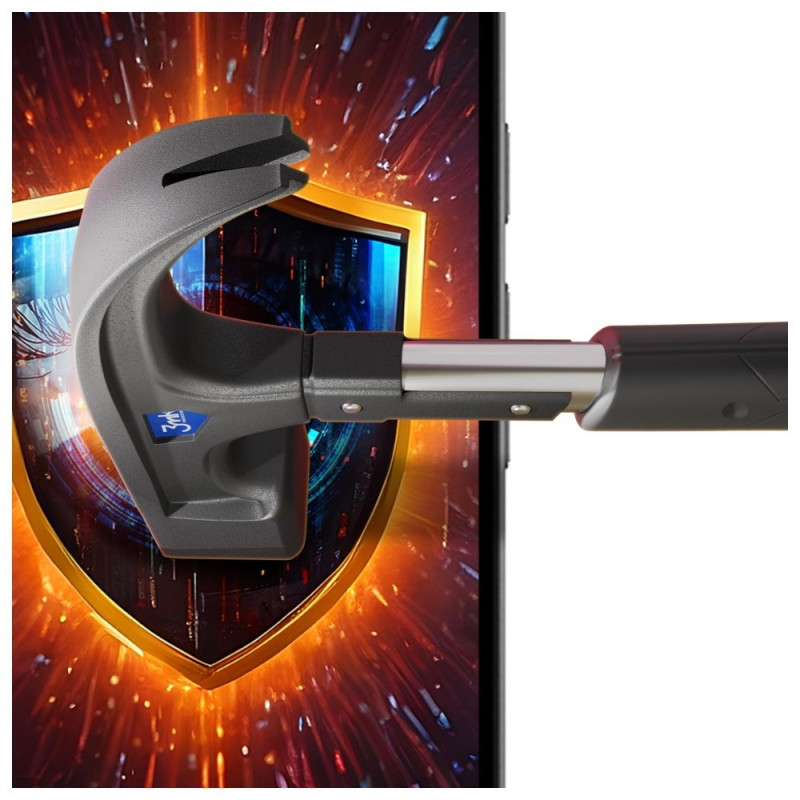 Película protetora de ecrã com privacidade mate 3MK Silky Matt Privacy para Google Pixel 9A, preta