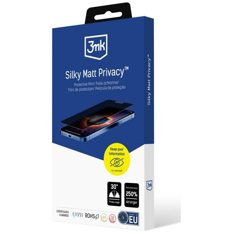 Película protetora de ecrã de privacidade mate 3MK Silky Matt Privacy para Honor Magic 8 Pro