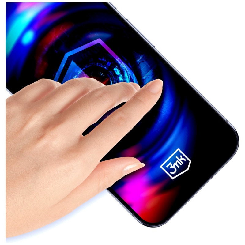 Película de vidro temperado de privacidade 3MK HardGlass Max Privacy com aplicador para Samsung Galaxy S26+, preto