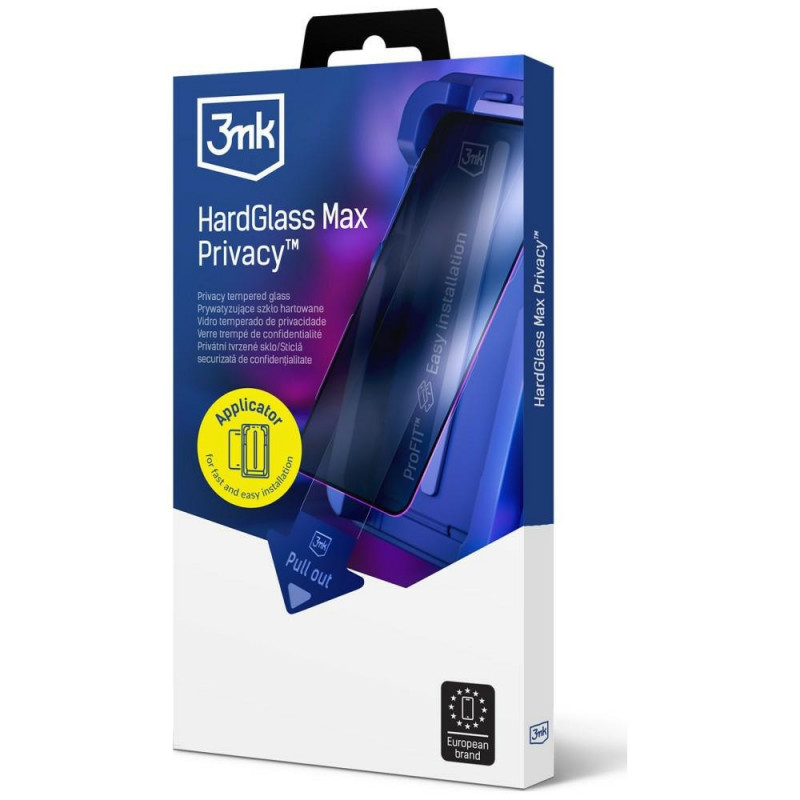 3MK HardGlass Max Privacy vidro temperado de privacidade com aplicador para Samsung Galaxy S25 Edge, preto