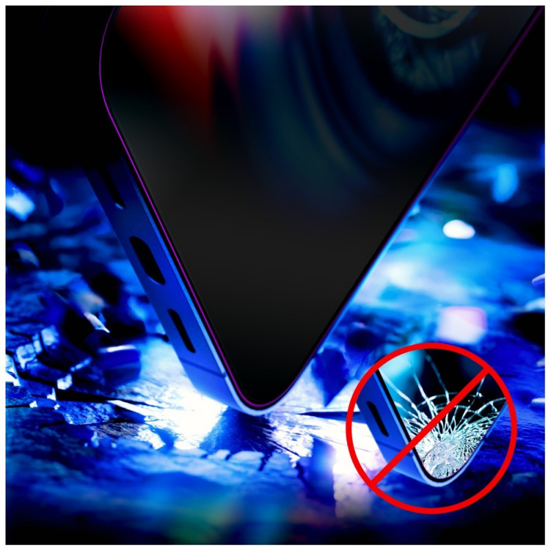 3MK HardGlass Max Privacy vidro temperado de privacidade com aplicador para Samsung Galaxy S25 Edge, preto