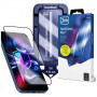 Vidro temperado 3MK HardGlass Max com aplicador para Samsung Galaxy S24+ / S25+, preto