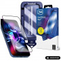 Película de vidro temperado 3MK HardGlass Max para Apple iPhone 15 Pro, preto