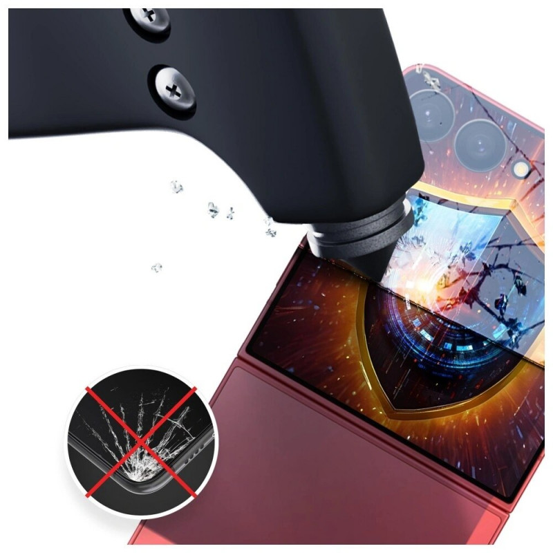 Película protetora de ecrã de privacidade 3MK Silky Matt Privacy para Samsung Galaxy Z Flip7