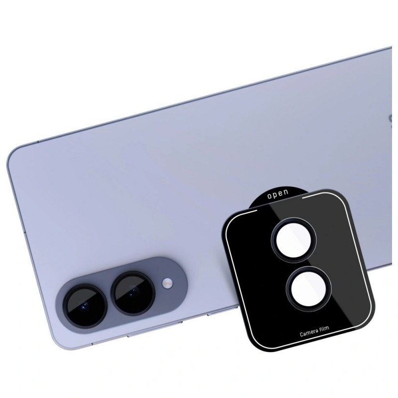 3MK Lens Protection Pro película de vidro para lente da câmara para Samsung Galaxy S25 Edge, preto