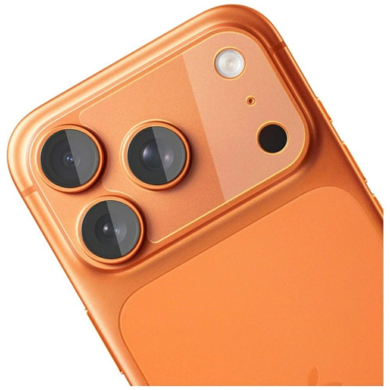 Protetor de lentes de câmara em vidro híbrido 3MK Lens Protection para Apple iPhone 17 Pro