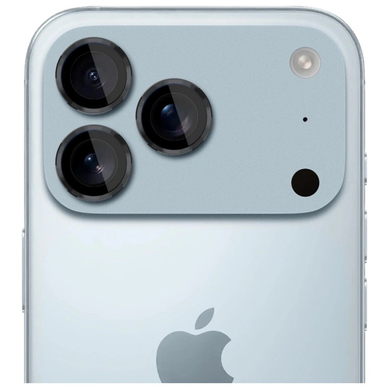 Película de vidro para lente de câmara 3MK Lens Protection Pro para Apple iPhone 17 Pro / 17 Pro Max, preto