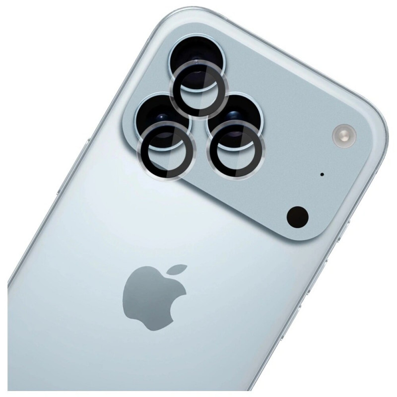Película de vidro para lente da câmara 3MK Lens Protection Pro para Apple iPhone 17 Pro / 17 Pro Max, transparente