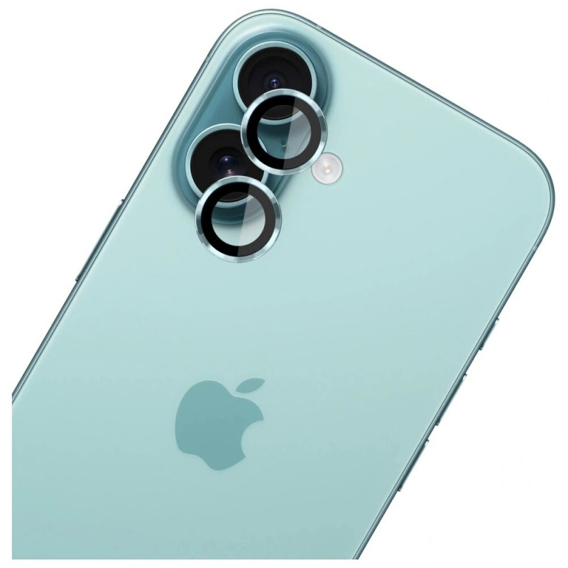 Protetor de lente de câmara em vidro temperado 3MK Lens Protection Pro para Apple iPhone 17, verde