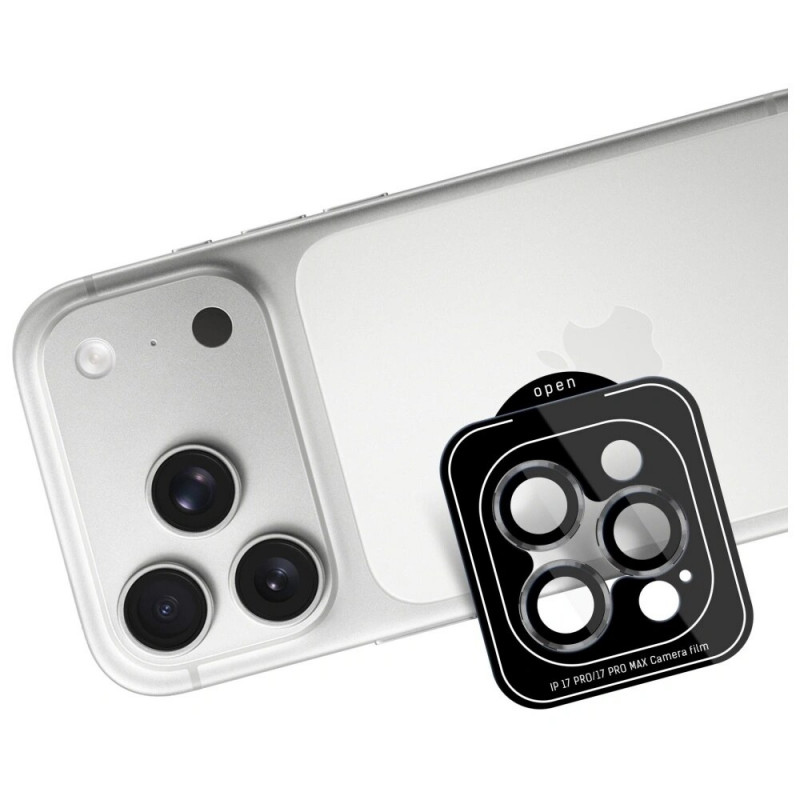 Vidro temperado para lente de câmara 3MK Lens Protection Pro para Apple iPhone 17 Pro / 17 Pro Max, cinzento