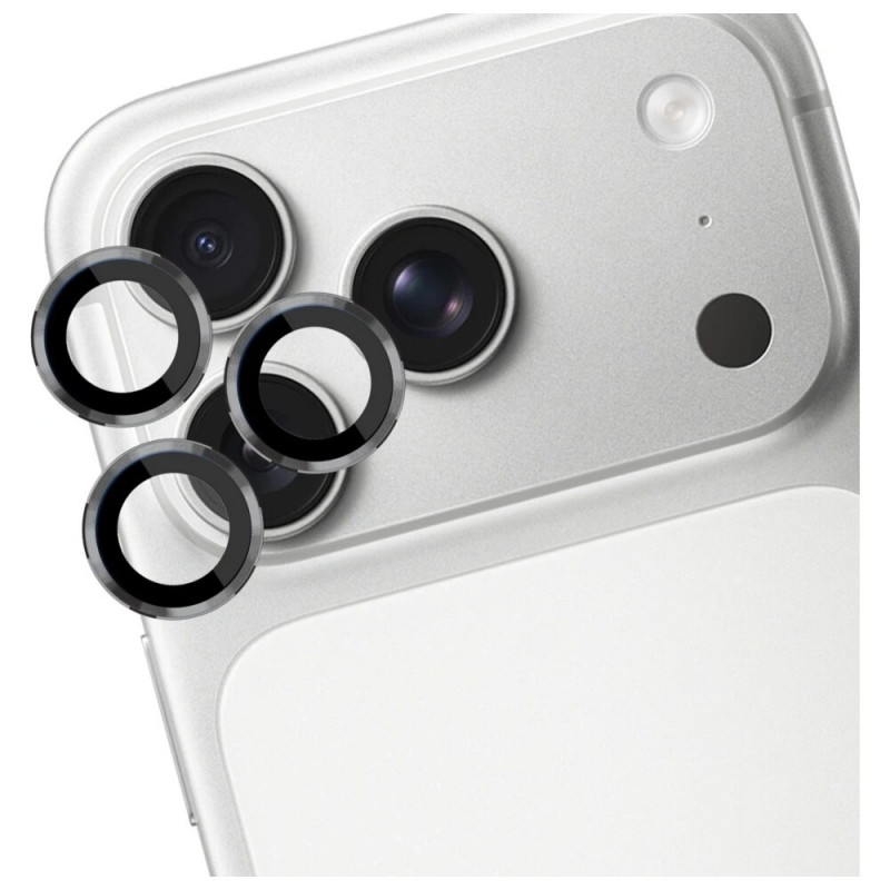Vidro temperado para lente de câmara 3MK Lens Protection Pro para Apple iPhone 17 Pro / 17 Pro Max, cinzento