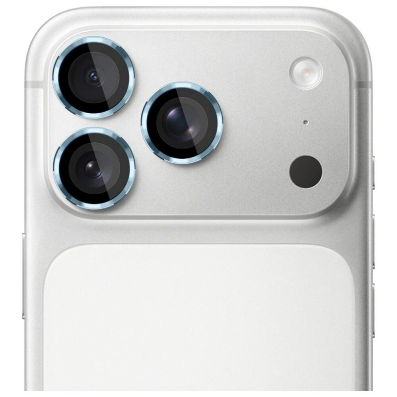Película de vidro temperado para lente de câmara 3MK Lens Protection Pro para Apple iPhone 17 Pro / 17 Pro Max, azul-claro