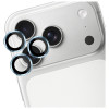 Película de vidro temperado para lente de câmara 3MK Lens Protection Pro para Apple iPhone 17 Pro / 17 Pro Max, azul-claro