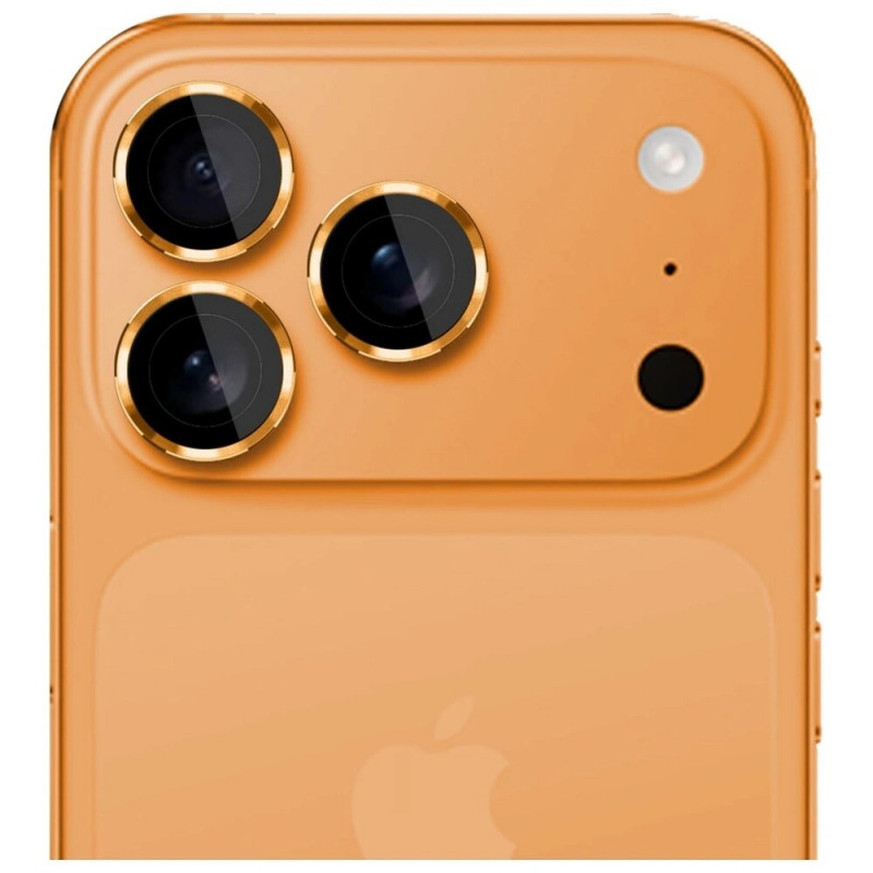 Vidro temperado para lente da câmara 3MK Lens Protection Pro para Apple iPhone 17 Pro / 17 Pro Max, Laranja