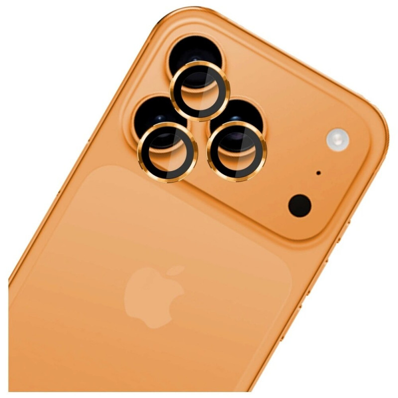 Vidro temperado para lente da câmara 3MK Lens Protection Pro para Apple iPhone 17 Pro / 17 Pro Max, Laranja