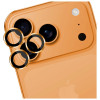 Vidro temperado para lente da câmara 3MK Lens Protection Pro para Apple iPhone 17 Pro / 17 Pro Max, Laranja