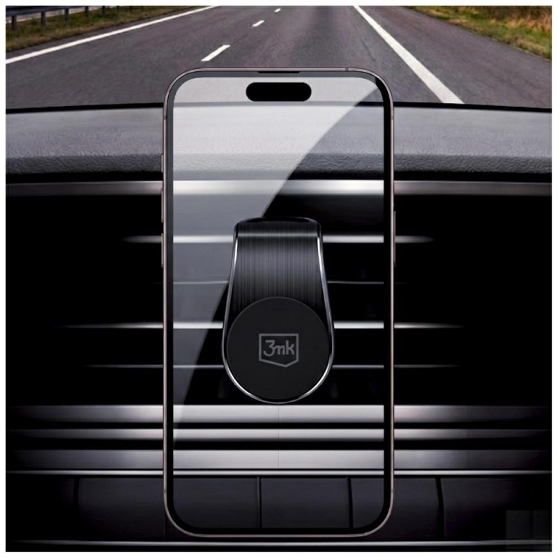 Suporte de telemóvel magnético para saída de ar 3MK Magnet Power Grip, preto
