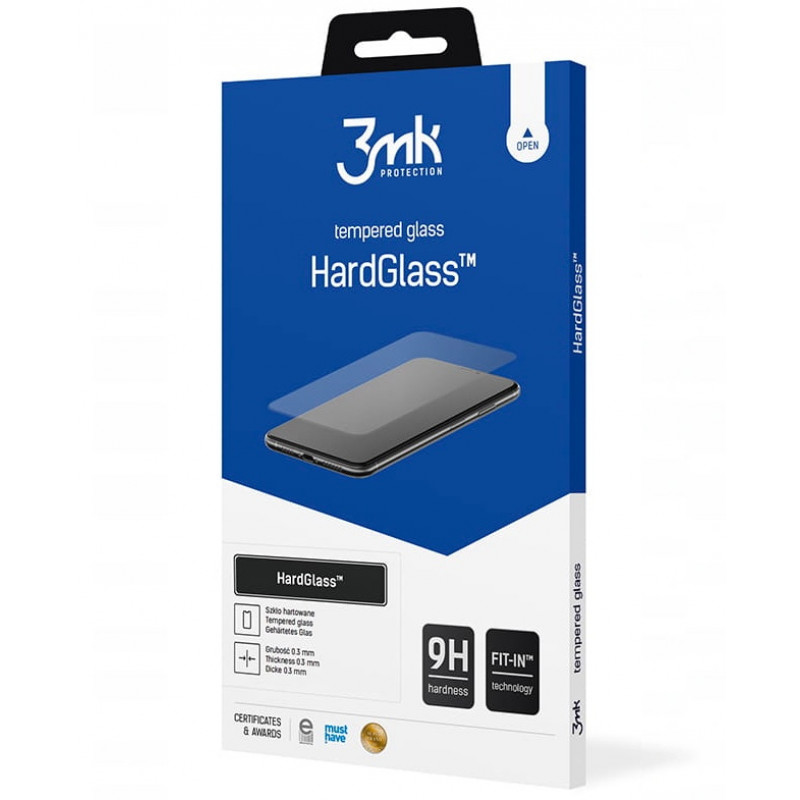 Película de vidro temperado 3MK HardGlass para Apple iPhone 12/12 Pro, 3MK2326