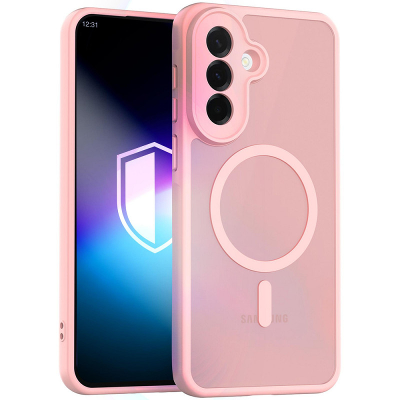 Capa Magnética 3MK Misty MagCase para Samsung Galaxy A37, Rosa