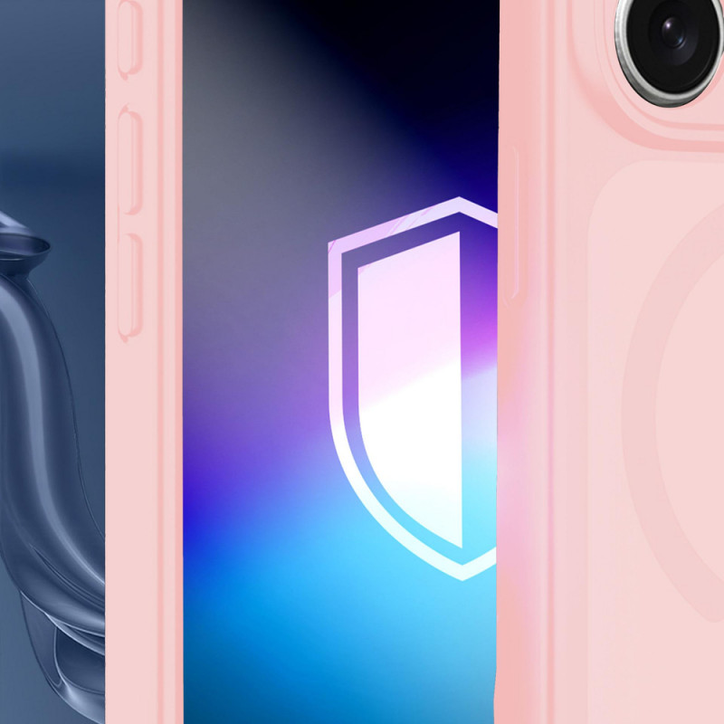 Capa Magnética 3MK Misty MagCase para Samsung Galaxy A37, Rosa