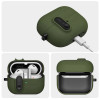 Capa Slim Hook Tech-Protect para Samsung Galaxy Buds 3 / 3 FE / 3 Pro, verde-oliva