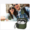 Capa Slim Hook Tech-Protect para Samsung Galaxy Buds 3 / 3 FE / 3 Pro, verde-oliva