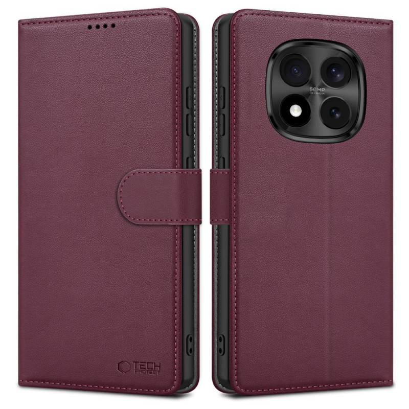 Capa carteira Tech-Protect para Xiaomi Redmi Note 15 Pro 5G THP5097, bordô