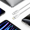 Cabo Tech-Protect Ultraboost Lite USB-C / Lightning PD27W/3A 200 cm, cinzento claro