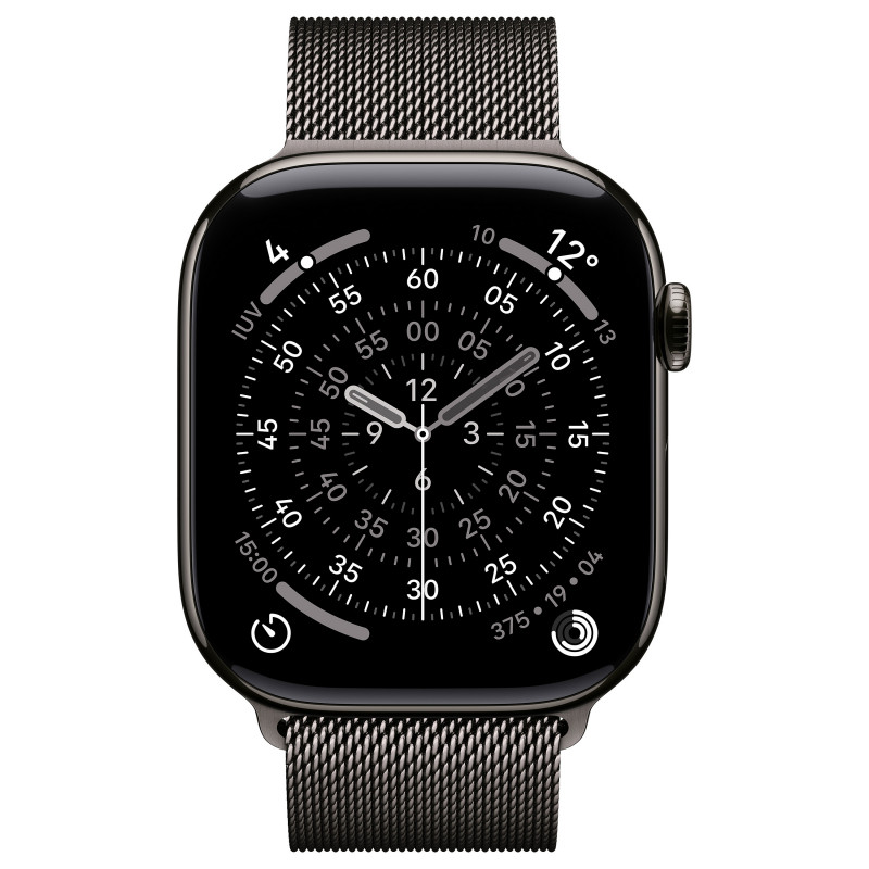 Apple Watch Series 11 GPS + Cellular 5G 42mm caixa de titânio, dourado, MFD44QL/A