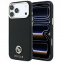Guess GUE005537-0 Grained Round Strass Logo MagSafe capa para Apple iPhone 18 Pro Max / 17 Pro Max, preta