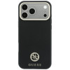 Guess GUE005537-0 Grained Round Strass Logo MagSafe capa para Apple iPhone 18 Pro Max / 17 Pro Max, preta