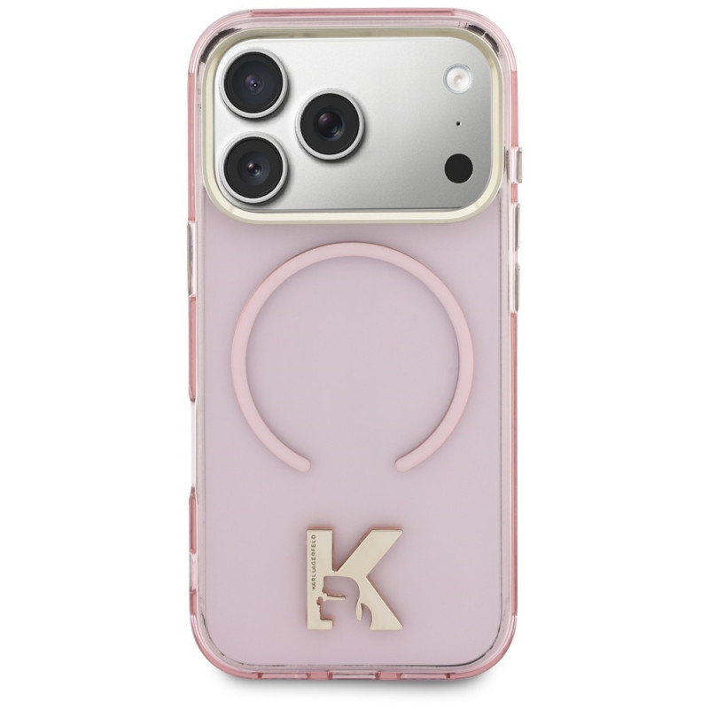Capa Karl Lagerfeld IML K Head KF003412 para Apple iPhone 18 Pro Max / 17 Pro Max, rosa