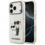 Capa Karl Lagerfeld IML NFT Glitter Karl&Choupette KF003400 para Apple iPhone 18 Pro Max / 17 Pro Max, transparente