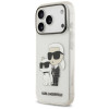 Capa Karl Lagerfeld IML NFT Glitter Karl&Choupette KF003400 para Apple iPhone 18 Pro Max / 17 Pro Max, transparente