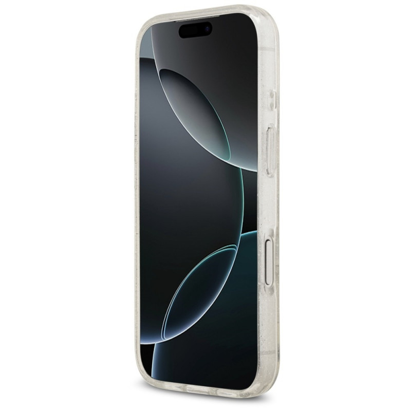 Capa Karl Lagerfeld IML NFT Glitter Karl&Choupette KF003400 para Apple iPhone 18 Pro Max / 17 Pro Max, transparente