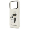 Capa Karl Lagerfeld IML NFT Glitter Karl&Choupette KF003400 para Apple iPhone 18 Pro Max / 17 Pro Max, transparente