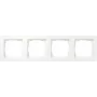 Gira Moldura de cobertura 0214150, 4 módulos, Gira E1, branco puro, brilhante