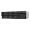 QNAP TS-h1655XeU-RP-8G NAS rack de 16 baias de baixa profundidade, 8 GB RAM, 2x 10GbE, fonte de alimentação redundante