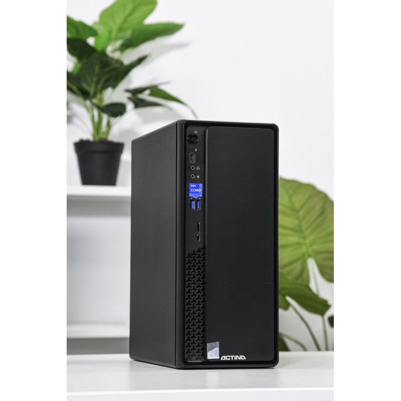 Actina Prime i3-12100 PC de secretária Mini Tower, Intel Core i3-12100, 8 GB de RAM DDR4, 512 GB SSD, Windows 11 Home, preto