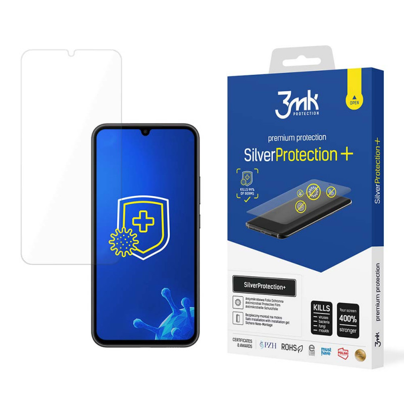 3MK SilverProtection+ película de proteção de ecrã antimicrobiana para Samsung Galaxy A34 5G