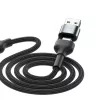3MK Hyper Cable N-SERIES 6in1 USB-C / USB-A para USB-C / MicroUSB / Lightning, cabo QC 3.0, 18 W (9 V / 2 A), 1.2 m, preto