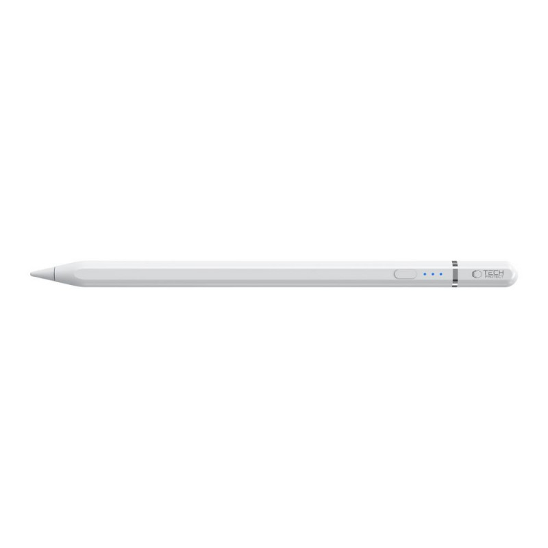 Caneta Tech-Protect Digital Magnetic Stylus Pen 3 para Apple iPad, branca