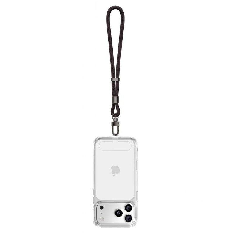 Tech-Protect C11S correia de pulso de corda para telemóvel, preto obsidiana