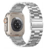 Tech-Protect Stainless bracelete de aço inoxidável para Apple Watch 8 / 9 / 10 / 11 / 12 / SE / Ultra (44 / 45 / 46 / 49 mm), prateado