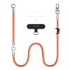 Tech-Protect C10S Rope Crossbody & Wrist conjunto de alças para telemóvel, laranja/titânio