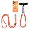 Tech-Protect C10S Rope Crossbody & Wrist conjunto de alças para telemóvel, laranja/titânio