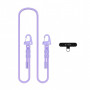 Tech-Protect C5SD Alça de corda transversal para telemóvel, 80 cm, Lavanda