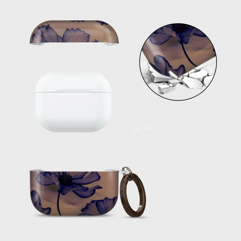 Tech-Protect Lamano Capa Apple AirPods Pro 1 / 2 Noite de veludo
