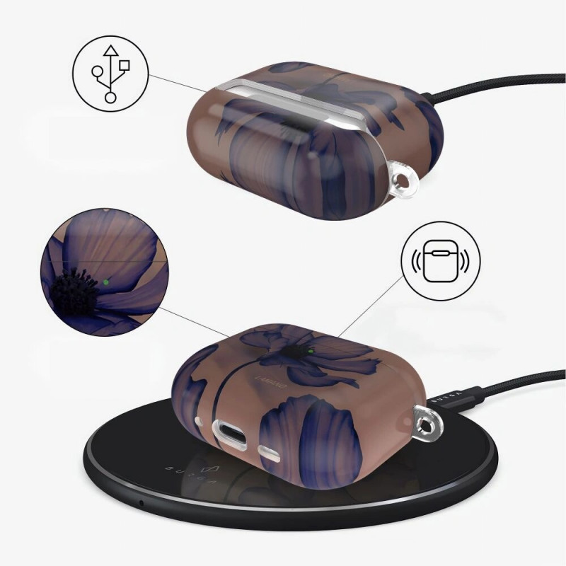Tech-Protect Lamano Capa Apple AirPods Pro 1 / 2 Noite de veludo