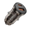 Tech-Protect CC01 carregador de carro de 2 portas USB-A / USB-C, PD 30W / QC 3.0, preto